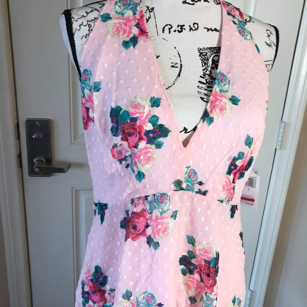 NWT 19 Cooper Textured Layered Hem A-Line Dress ~ Size L - Picture 5 of 7